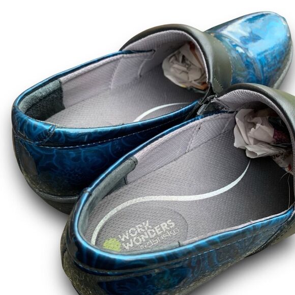 Dansko Work Wonders Women's Size 37 US 7 Blue Nursing Shoes Clogs Slip On - Picture 15 of 16